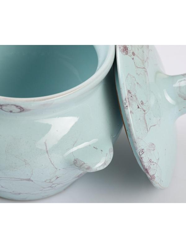 Горшок для жаркого №5 с ручками, 0,5л, романтика