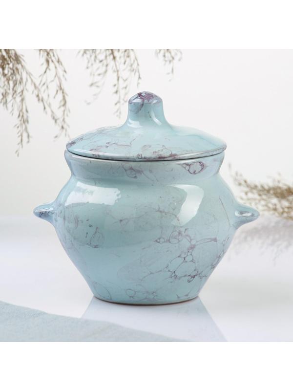 Горшок для жаркого №5 с ручками, 0,5л, романтика