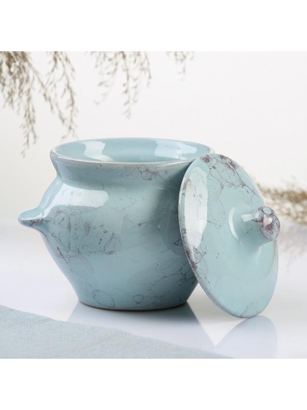 Горшок для жаркого №5 с ручками, 0,5л, романтика