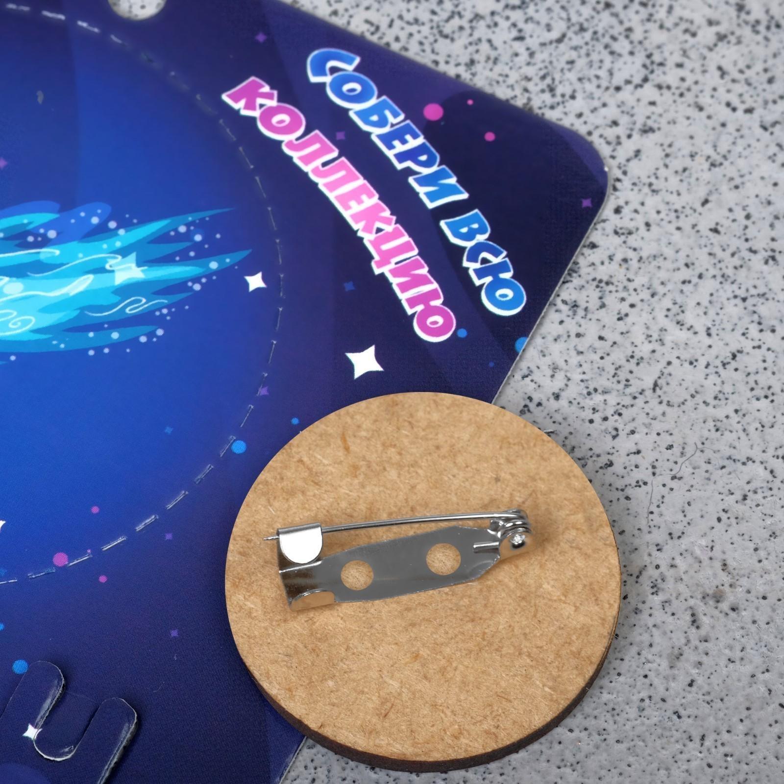 Брошь деревянная 