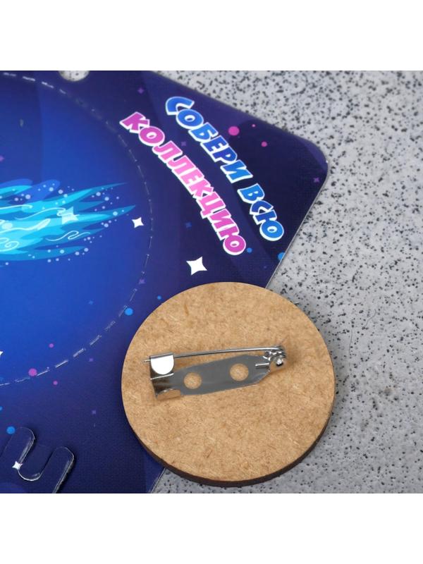 Брошь деревянная 