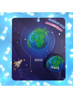 Брошь деревянная 