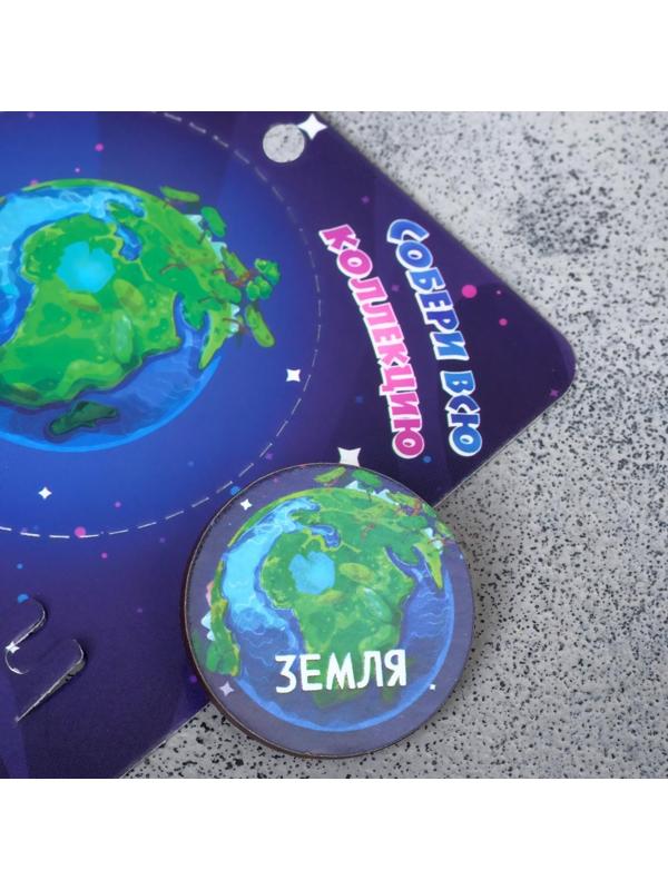 Брошь деревянная 