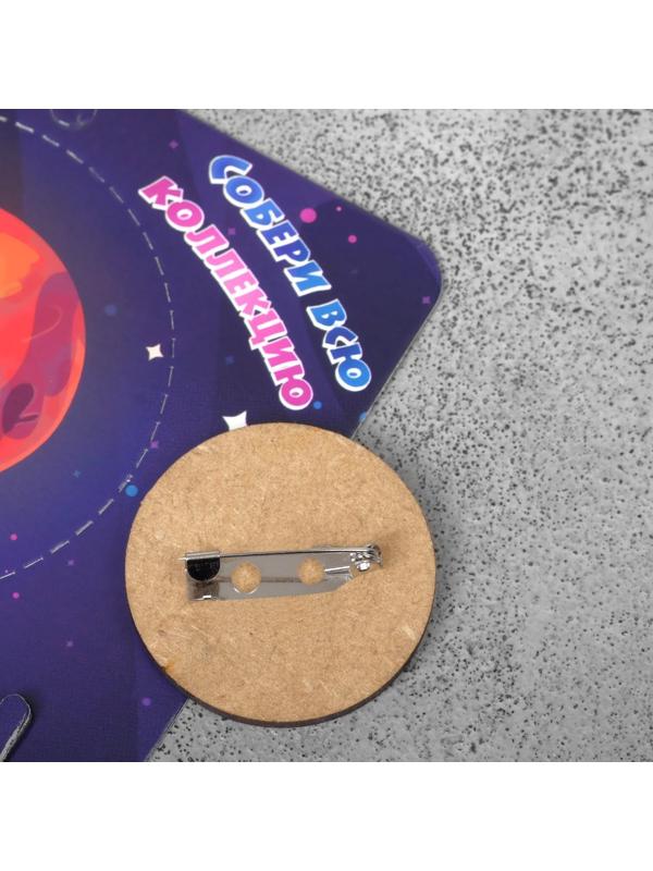 Брошь деревянная 