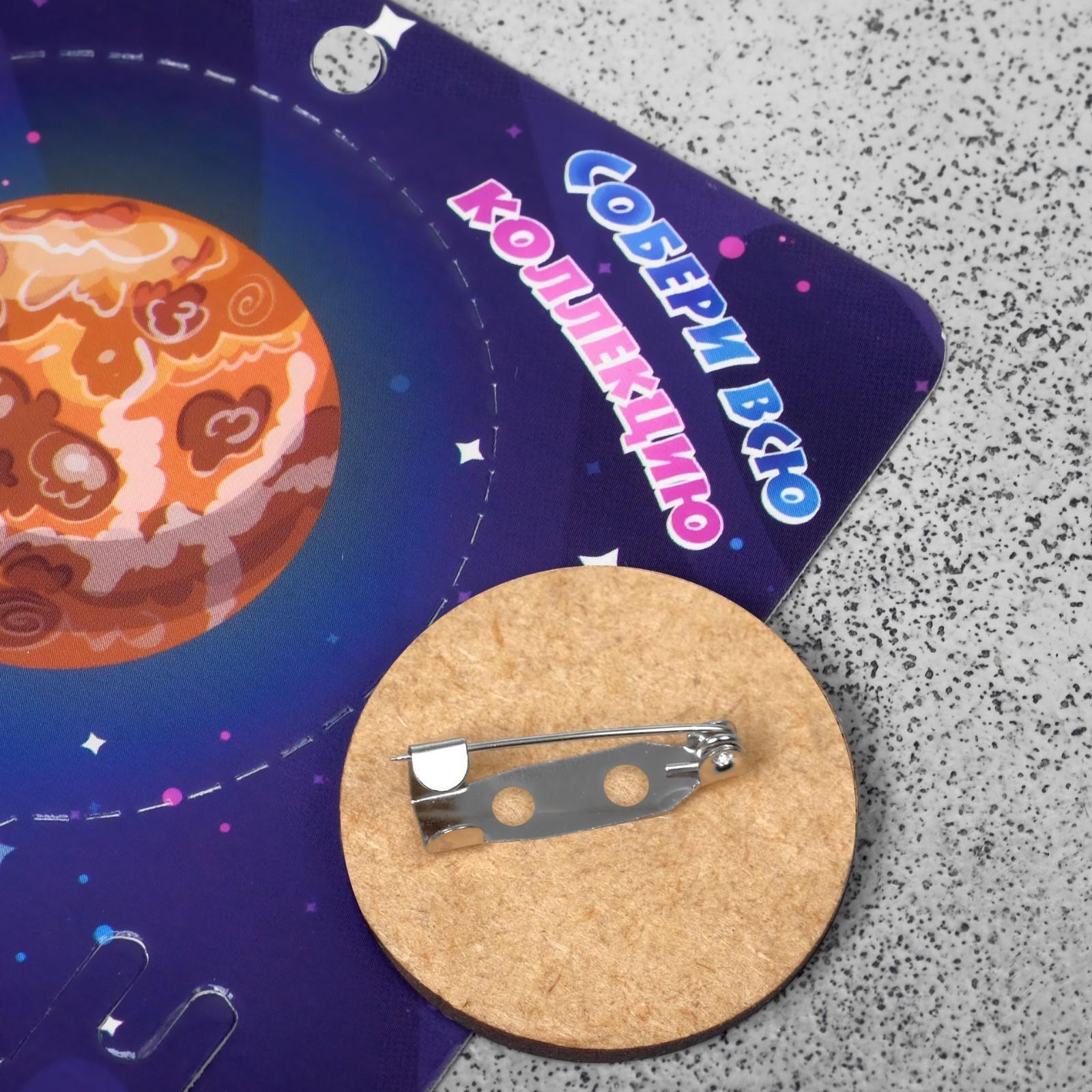 Брошь деревянная 