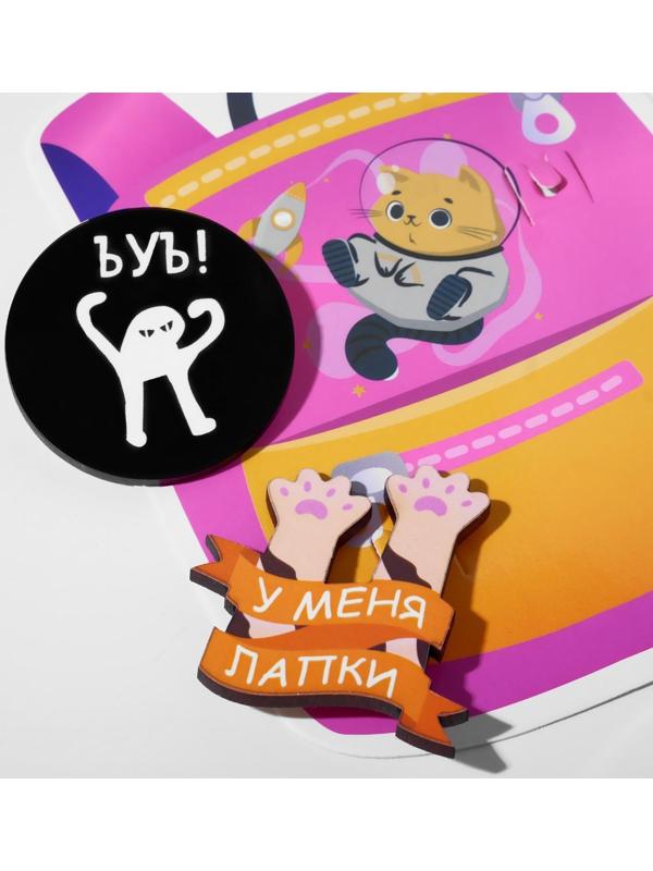 Набор брошей деревянных (2шт) 