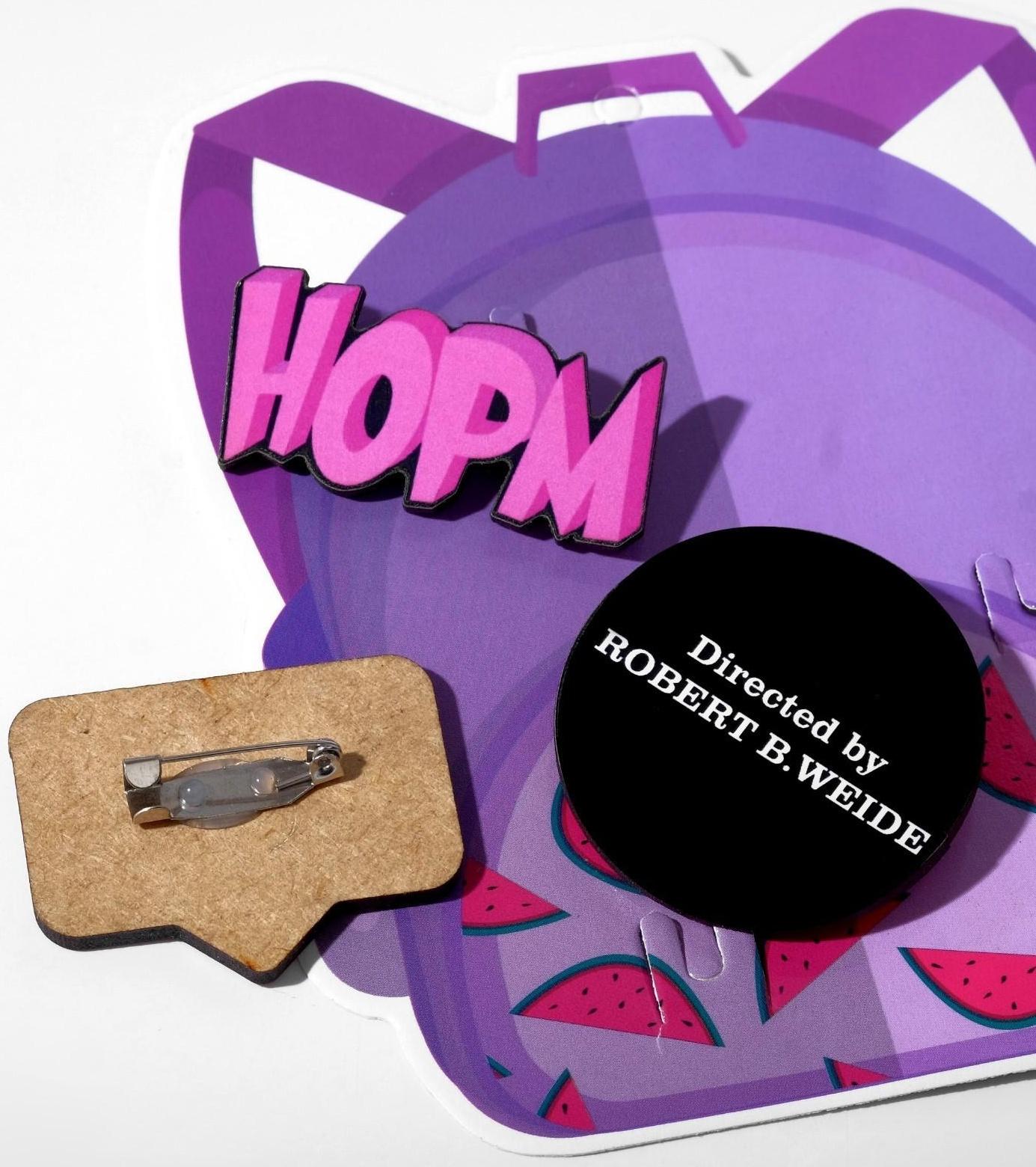 Набор брошей деревянных (3шт) 