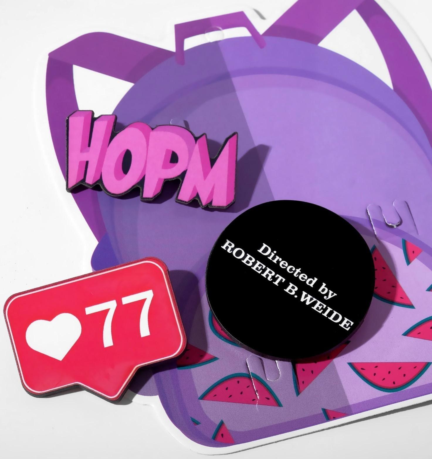 Набор брошей деревянных (3шт) 