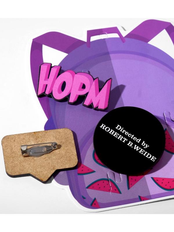 Набор брошей деревянных (3шт) 