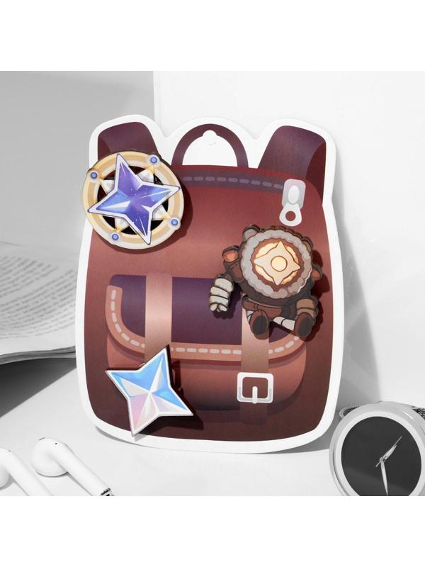 Набор брошей деревянных (3шт) 