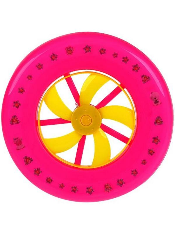Тарелка летающая, фрисби «Барби», со светом и турбиной