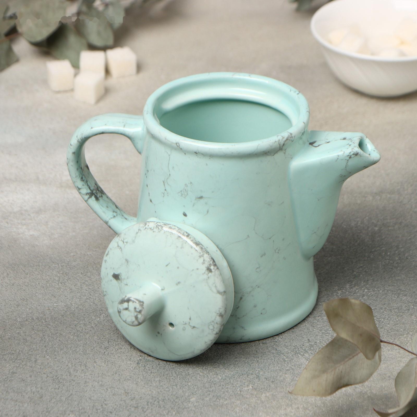 Чайник Bolla menta, 500 мл, d=10,5 см, h=14,5 см, фарфор