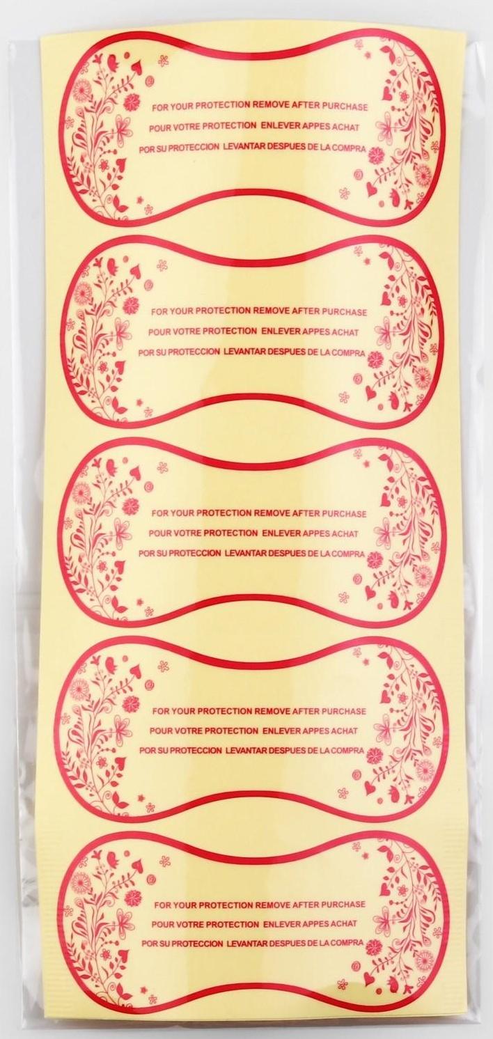 Набор гигиенических наклеек для купальников, 10 шт, 50 × 110 мм, цвет прозрачный