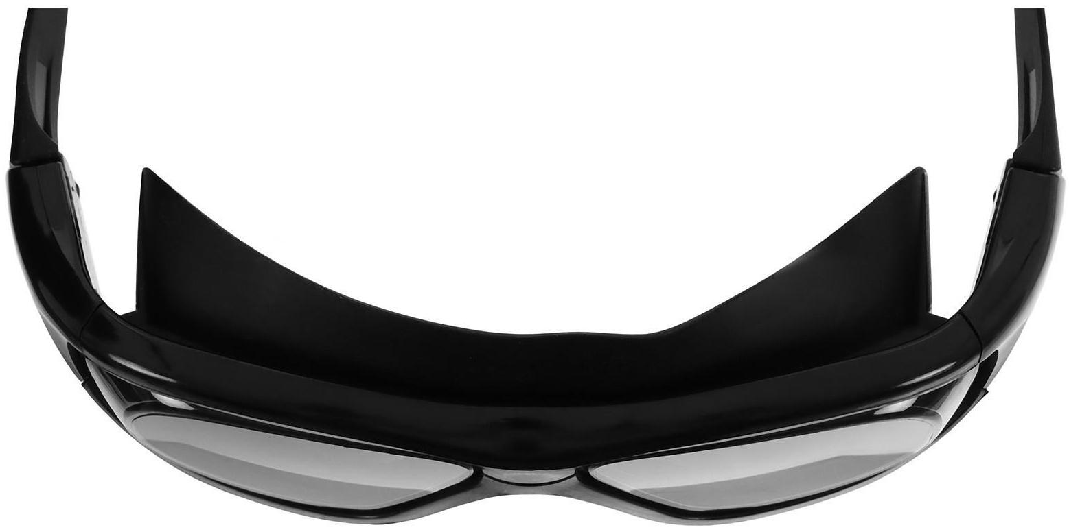 Очки для плавания, взрослые + беруши, цвет чёрный