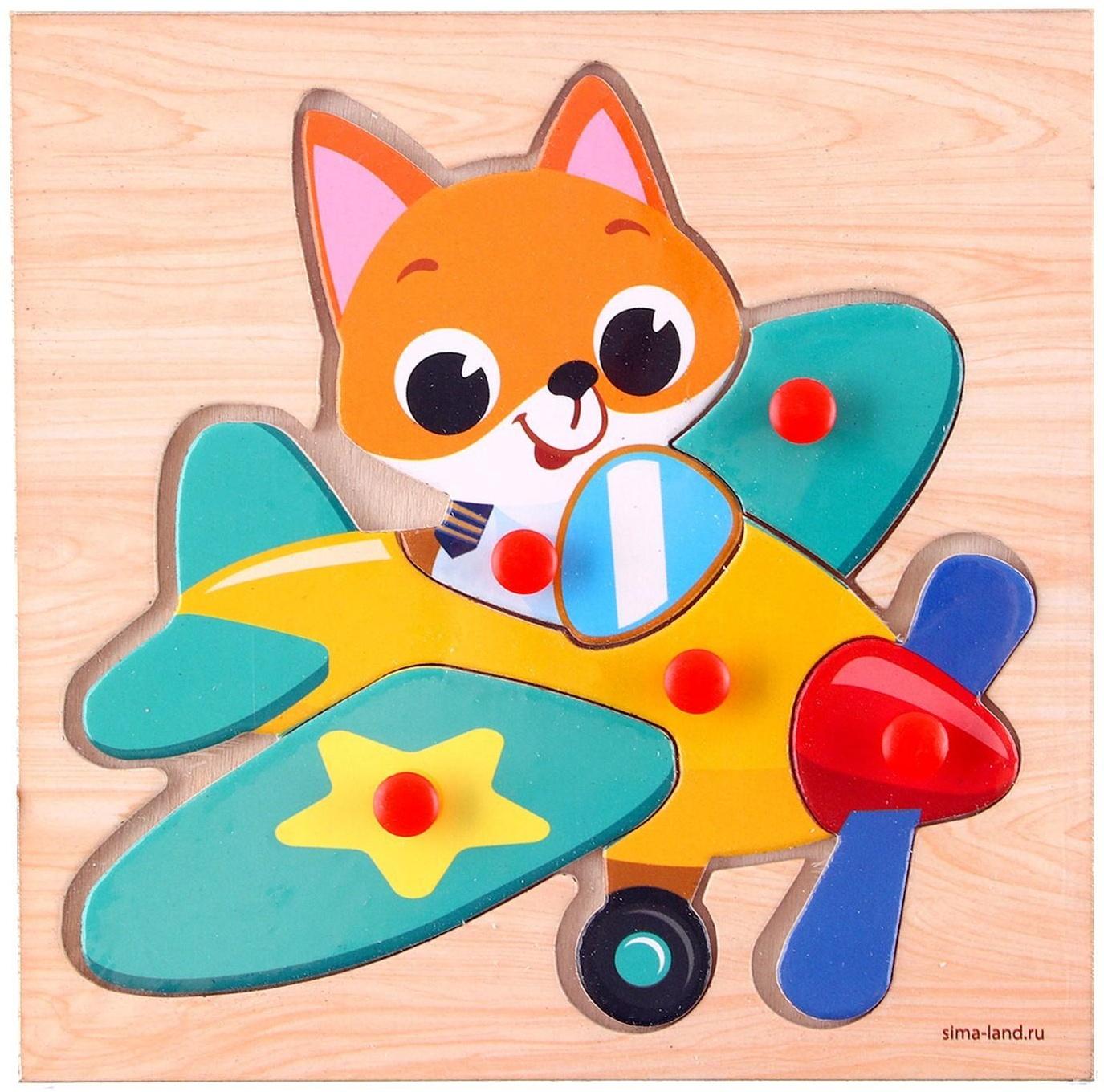 Рамка - вкладыш «Лисёнок в самолётике»