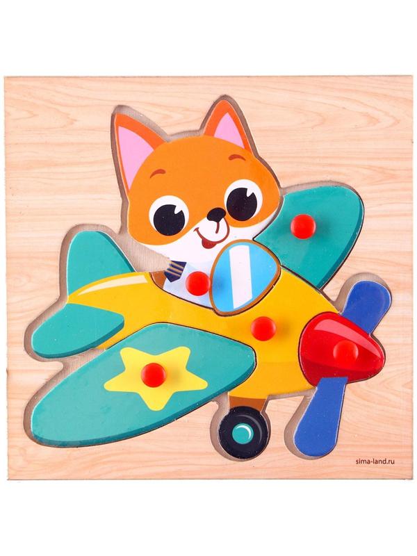 Рамка - вкладыш «Лисёнок в самолётике»