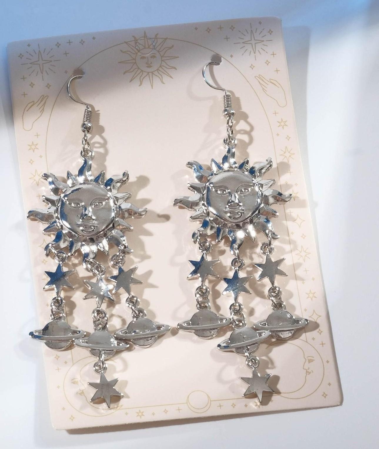 Серьги висячие 