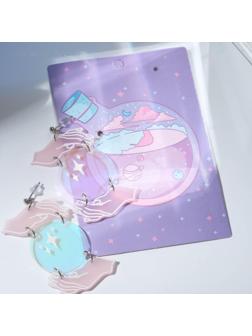 Серьги акрил 