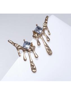 Серьги со стразами 