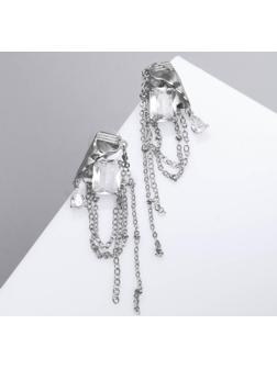 Серьги со стразами 