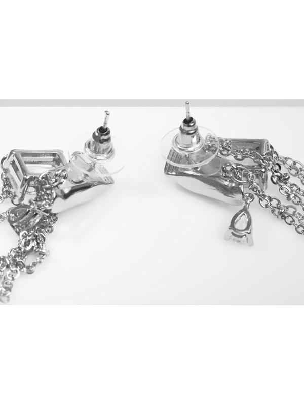 Серьги со стразами 