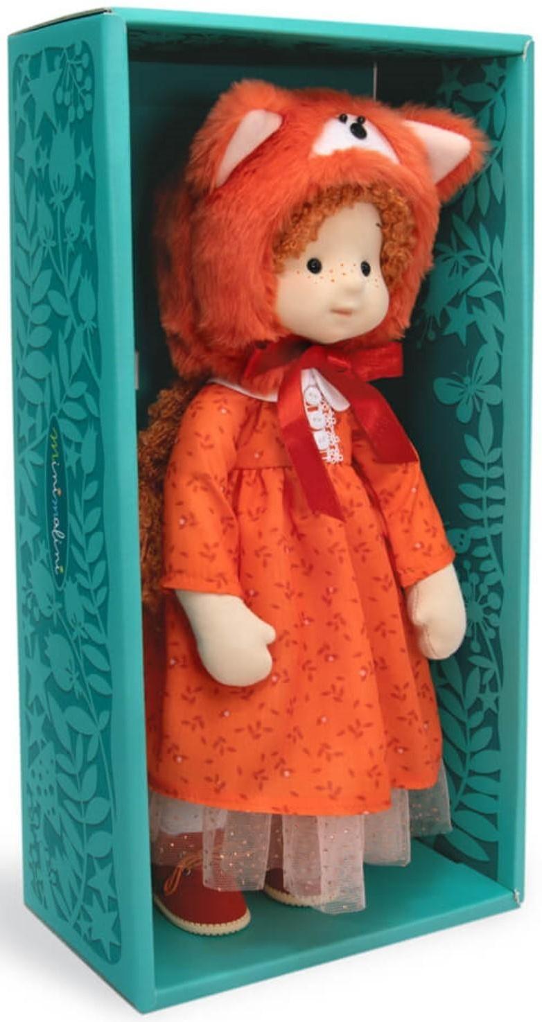 Мягкая кукла «Ива в шапочке «Лисенок»