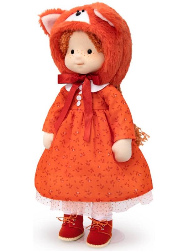 Мягкая кукла «Ива в шапочке «Лисенок»