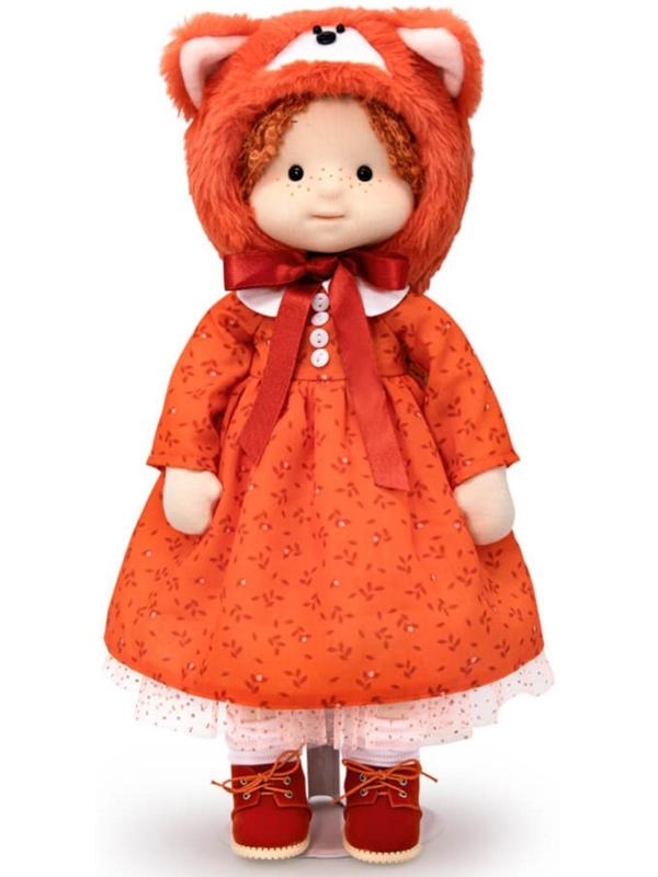 Мягкая кукла «Ива в шапочке «Лисенок»