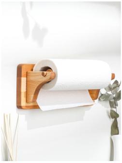 Держатель для бумажных полотенец настенный, береза, 30,5×11,5 см