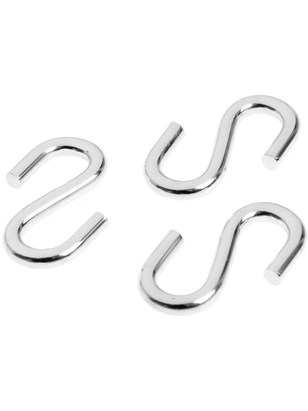 Крючок S-обр. 5мм белый цинк 3 шт