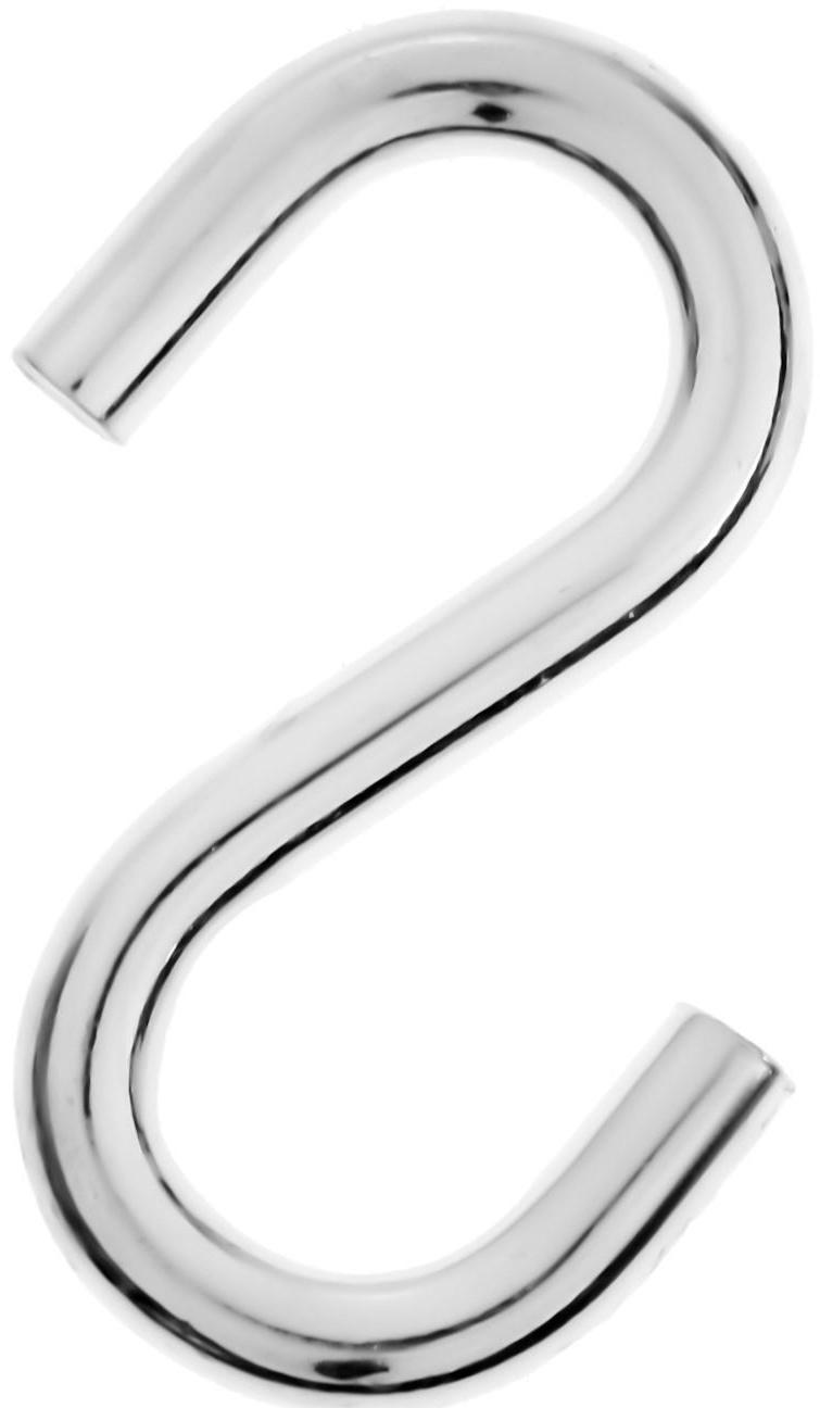 Крючок S-обр.10мм  белый цинк 1 шт