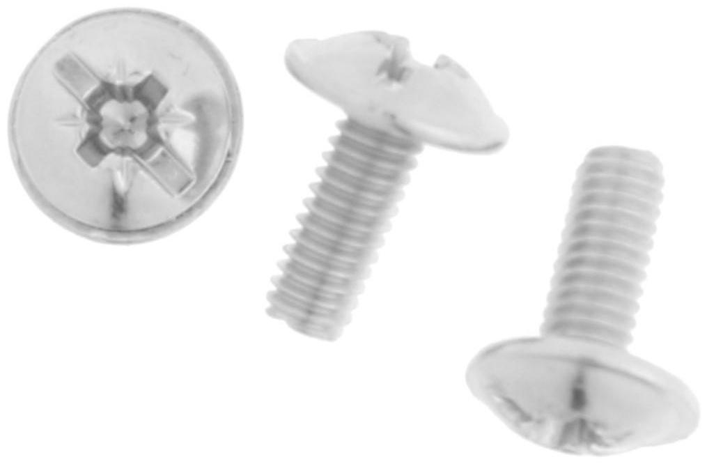 Винт для крепления ручки М4x10мм белый цинк 15 шт