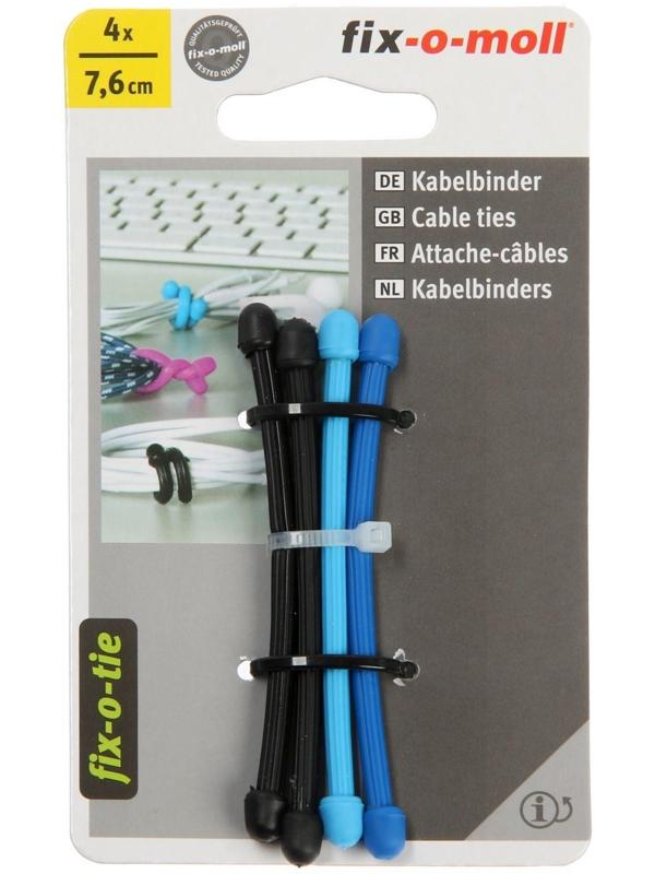 Cтяжка для кабеля  7,6 см 3-цветная цветной 4 шт