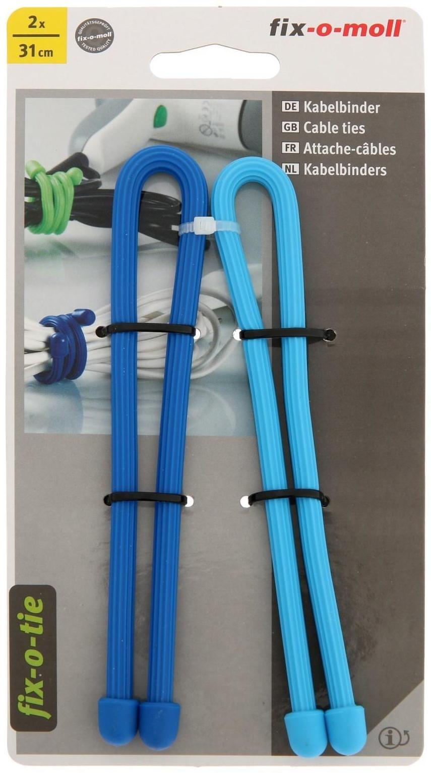 Cтяжка для кабеля 31,0 см, цвет синий, 2 шт