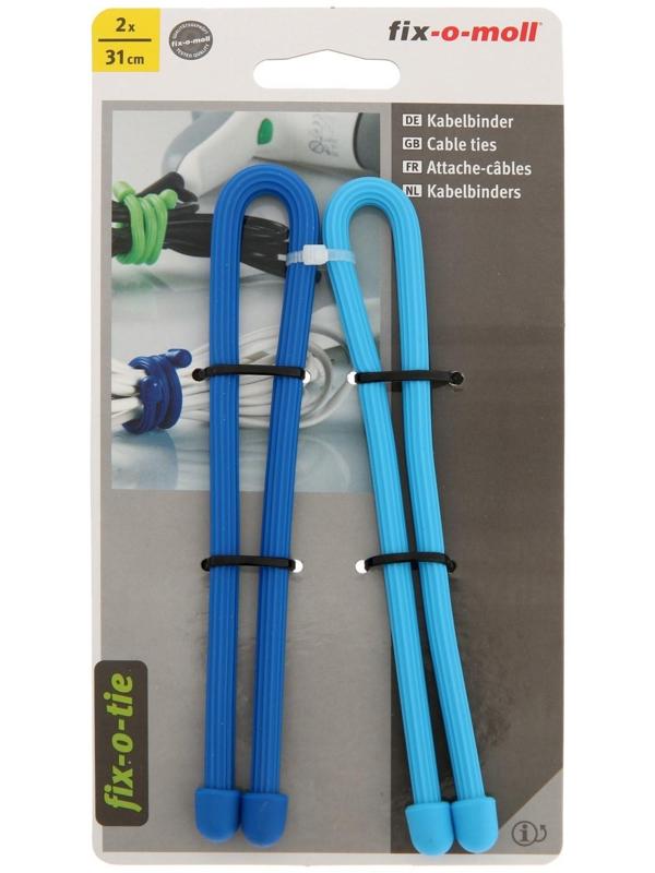 Cтяжка для кабеля 31,0 см, цвет синий, 2 шт