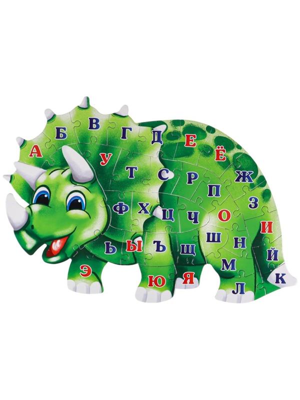 Алфавит-пазл «Динозаврик», 34 элемента