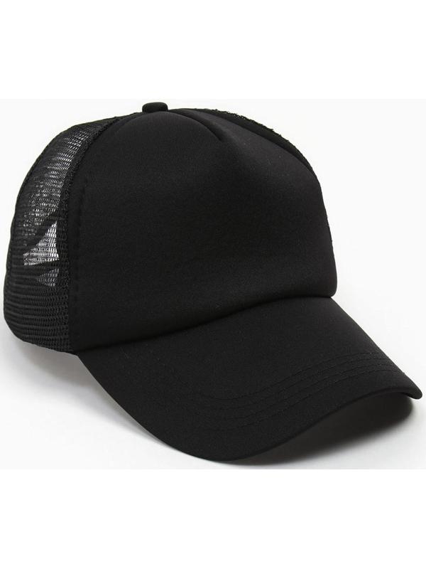 Бейсболка, цвет чёрный, размер 56-58