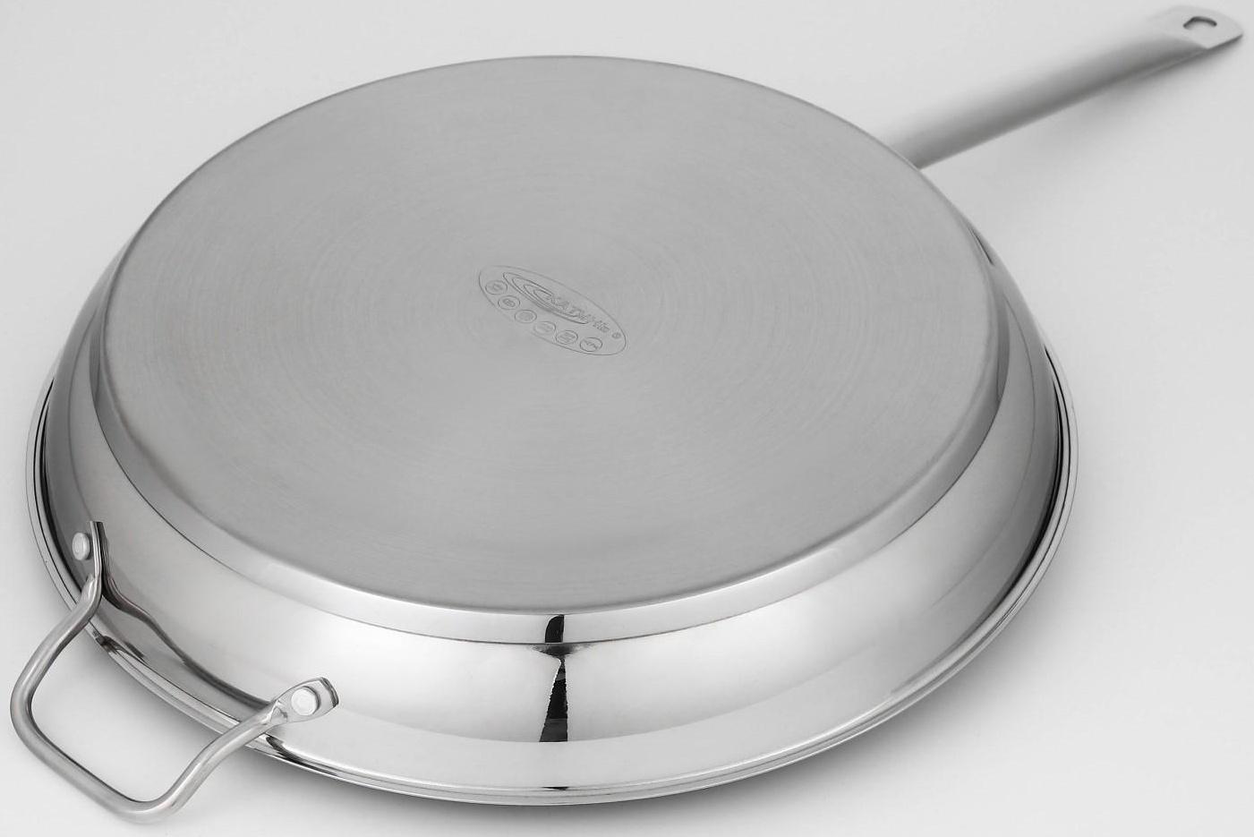 Сковорода «Общепит», d=40 см, толщина стенок 0,8 мм, дно ТРС 3,5 мм, индукция