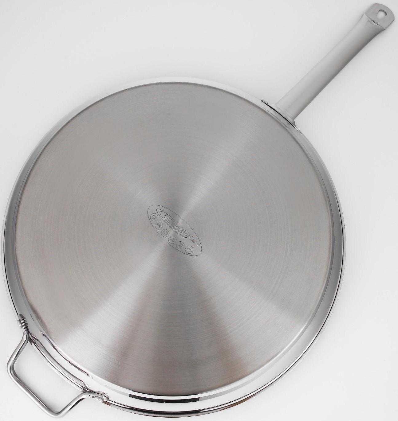 Сковорода «Общепит», d=40 см, толщина стенок 0,8 мм, дно ТРС 3,5 мм, индукция