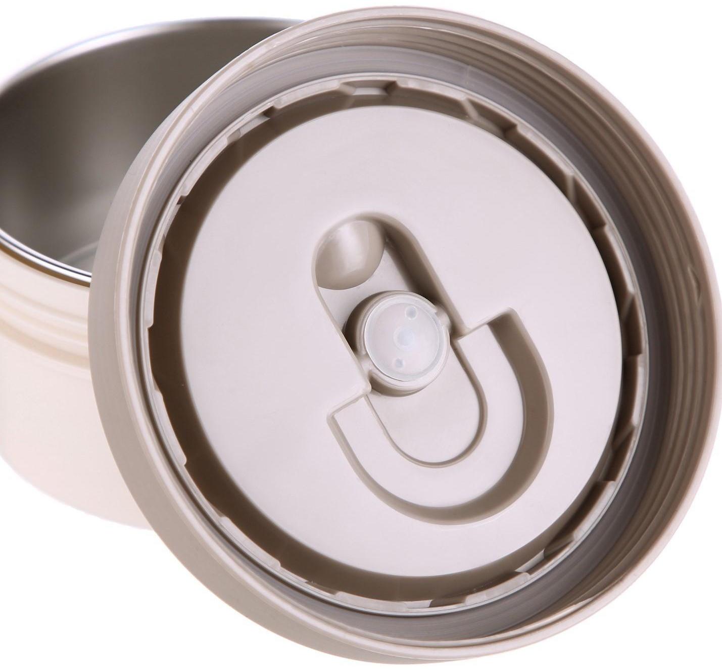 Термос для еды, 1.6 л, 2 контейнера, сохраняет тепло до 24 ч, 23 х 15 см