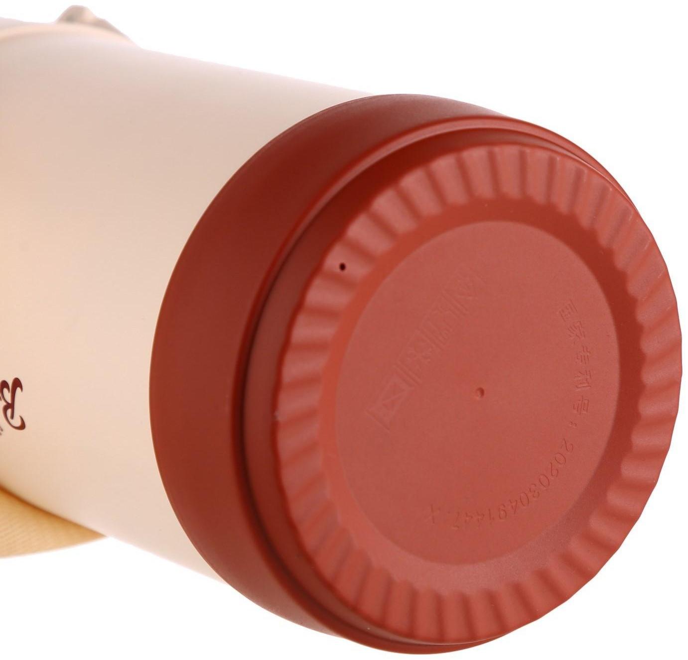 Термос для еды, 1.2 л, 3 контейнера, складная ложка, сохраняет тепло до 24 ч, 27 х 15 см