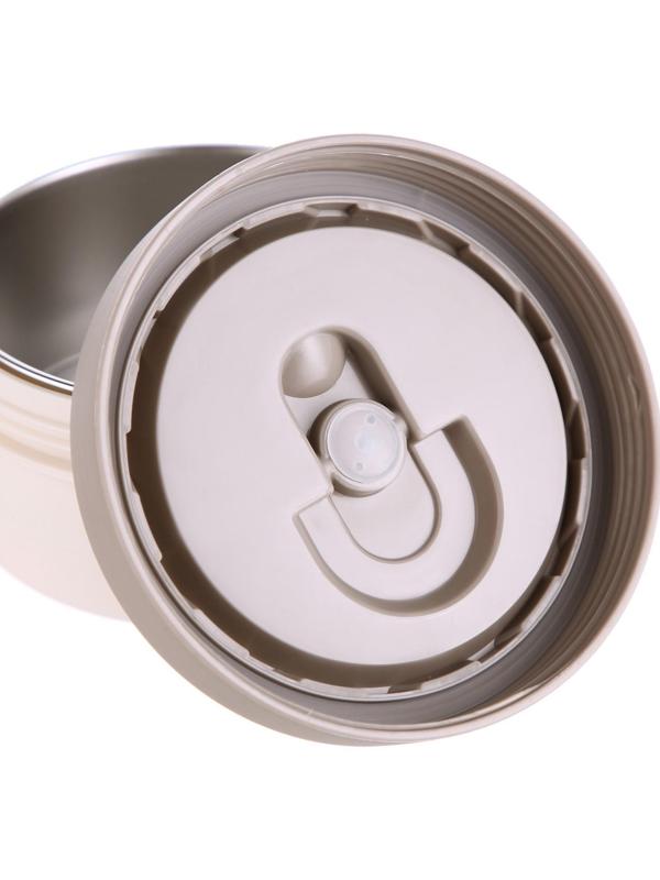 Термос для еды, 1.2 л, 3 контейнера, складная ложка, сохраняет тепло до 24 ч, 27 х 15 см