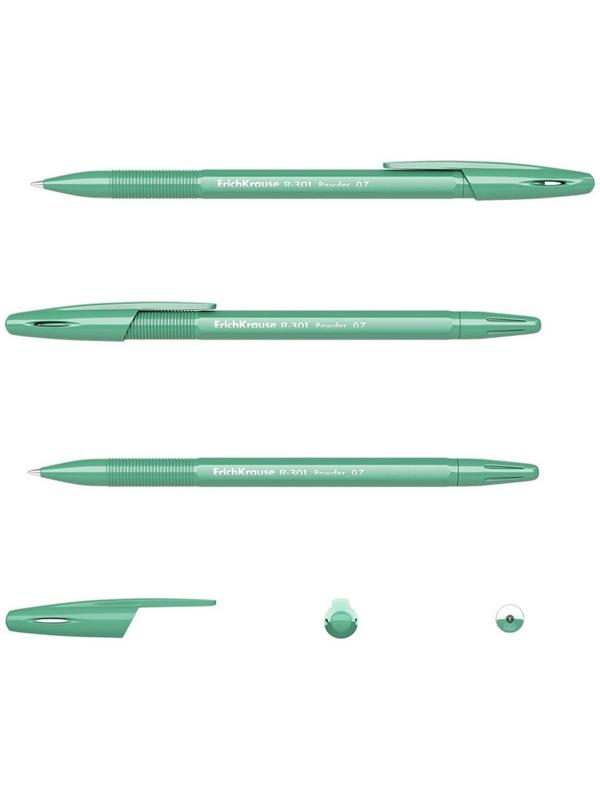 Ручка шариковая ErichKrause R-301 Powder Stick, узел 0.7 мм, цвет чернил синий, корпус пастель МИКС