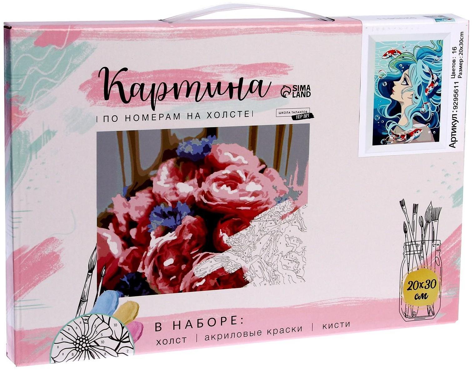 Картина по номерам на холсте с подрамником «Стихия воды», 20х30 см