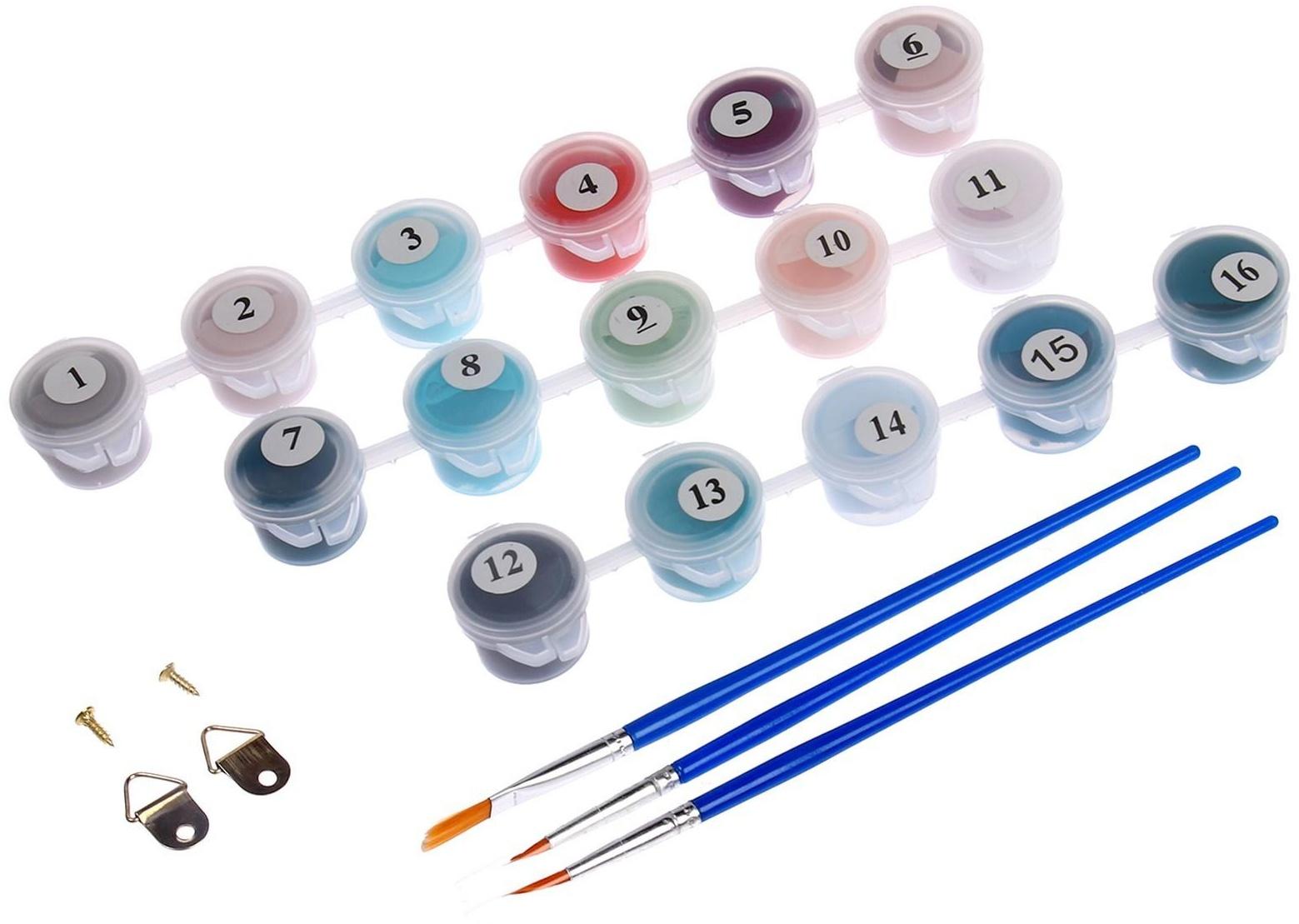 Картина по номерам на холсте с подрамником «Стихия воды», 20х30 см