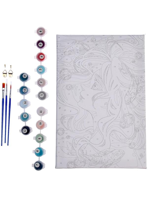 Картина по номерам на холсте с подрамником «Стихия воды», 20х30 см