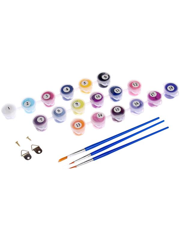 Картина по номерам на холсте с подрамником «Космический тигр», 30х40 см