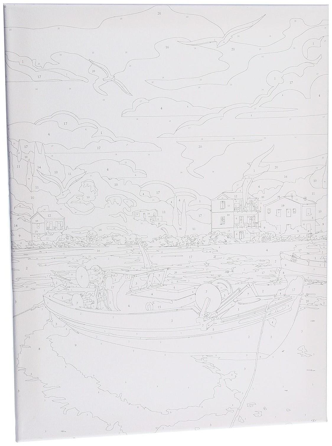 Картина по номерам на холсте с подрамником «Греция», 30х40 см