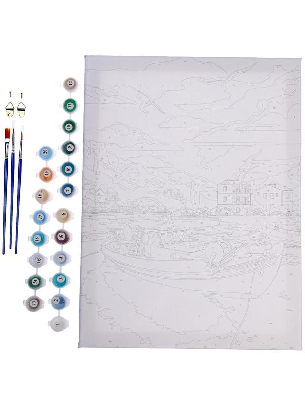 Картина по номерам на холсте с подрамником «Греция», 30х40 см