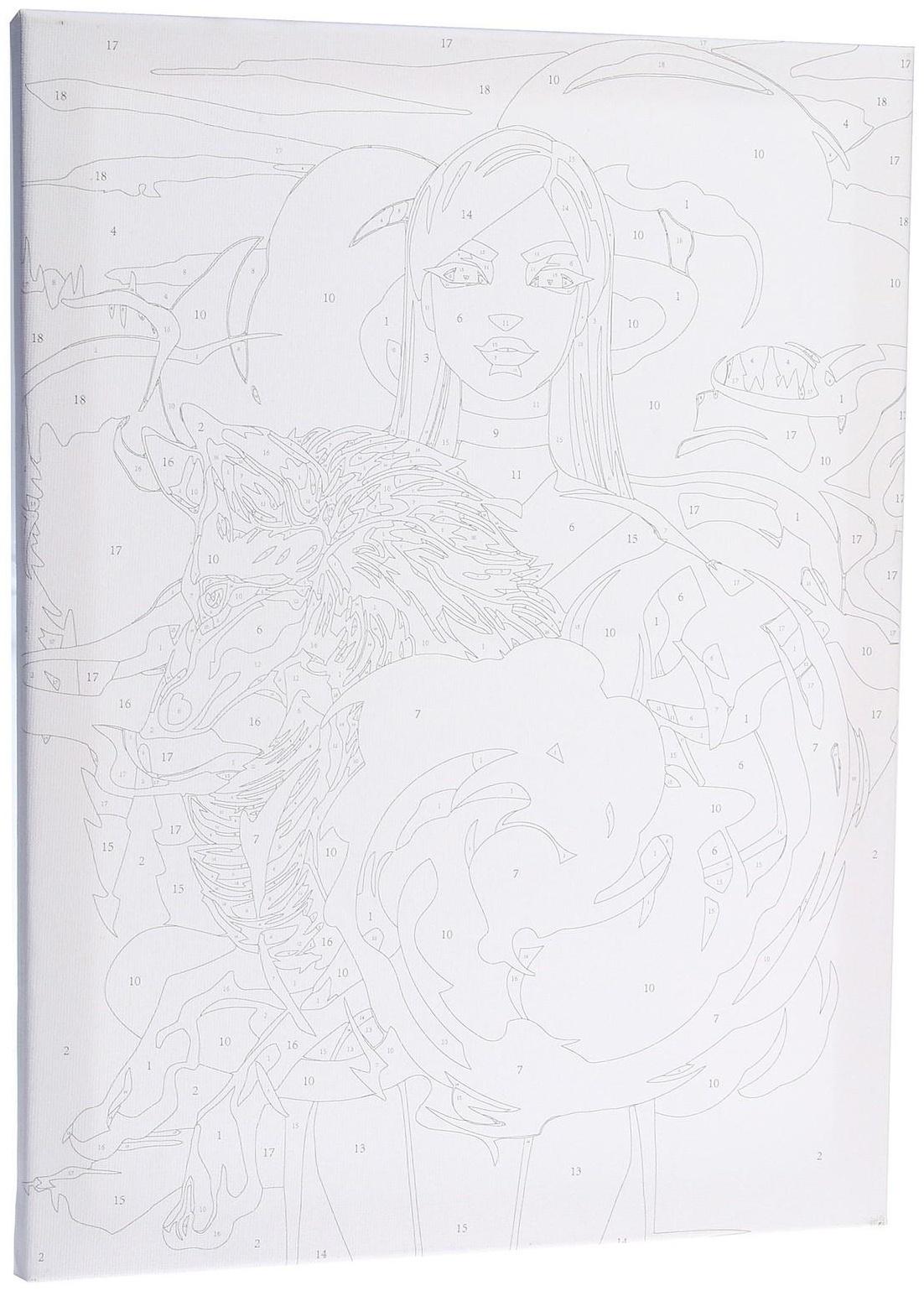 Картина по номерам на холсте с подрамником «Лиса», 30х40 см